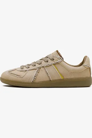 milanoo.com Sneakers da uomo comode scarpe sportive in tela con punta tonda