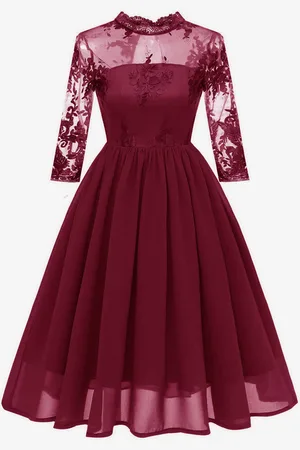 milanoo.com Abito glamour retrò stile Audrey Hepburn degli anni \\