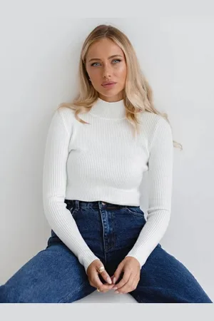 milanoo.com Pullover da donna Top Maglioni a maniche lunghe con collo alto
