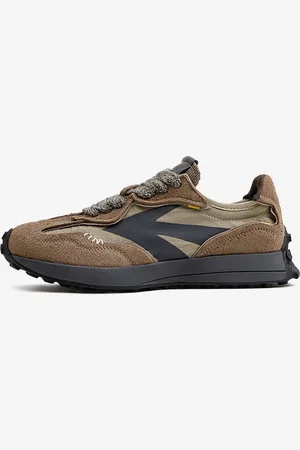milanoo.com Scarpe sportive da uomo in pelle comode con punta a punta