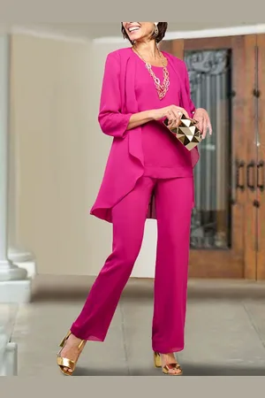 milanoo.com Abito da festa per la madre della sposa Collo gioiello Maniche a 3/4 Guaina Abiti lunghi fino al pavimento per gli invitati al matrimonio