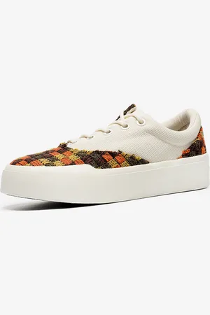 milanoo.com Sneakers con punta tonda in tela viola per donna scarpe casual piatte (<1")