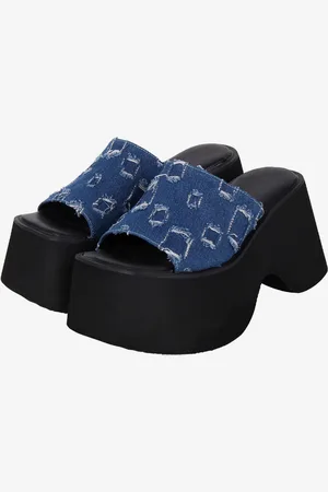 milanoo.com Sandali Lolita gotici Scarpe estive Lolita in pelle PU intrecciata con punta aperta