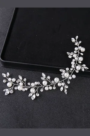 milanoo.com Copricapo Copricapo da sposa Accessori per capelli con strass di perle per la sposa