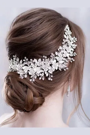 milanoo.com Copricapo Accessori per capelli da sposa in metallo da sposa