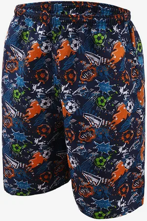 milanoo.com Pantaloncini estivi da uomo con stampa elastica in vita casual da spiaggia