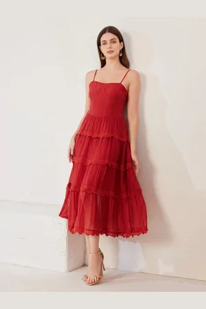 milanoo.com Vestito sottoveste per festa di compleanno a strati midi per donna 2025