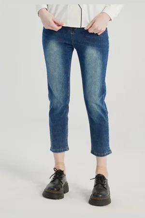 milanoo.com Jeans corti slim fit pantaloni estivi casual per donna 2025