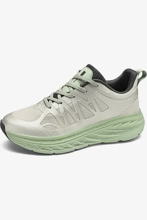 milanoo.com Scarpe da corsa da uomo basse con lacci scarpe da corsa per maratona antiscivolo suola spessa scarpe da jogging traspiranti