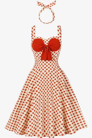 milanoo.com Abito vintage a trapezio con fascia per capelli abito midi retrò da donna 2025