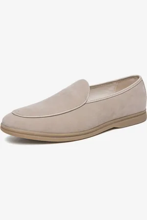 milanoo.com Mocassini da uomo Slip-Ons Scarpe a punta Mocassini in pelle scamosciata Scarpe con tacco basso Scarpe casual Penny