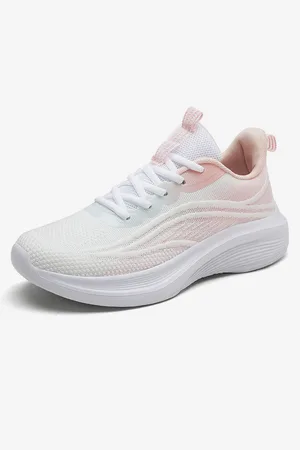 milanoo.com Scarpe sportive da donna con punta tonda e lacci comode sneakers