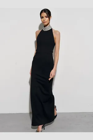 milanoo.com Elegante abito da festa con collo alto e maniche lunghe per donna 2025