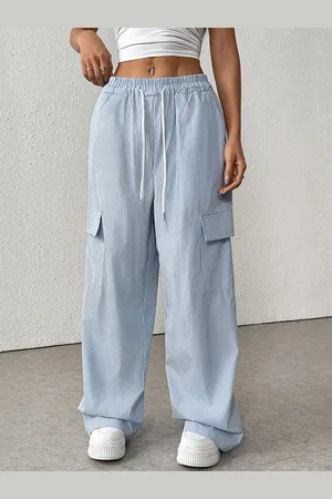 milanoo.com Pantaloni cargo a righe con vestibilità comoda e tasche laterali 2025