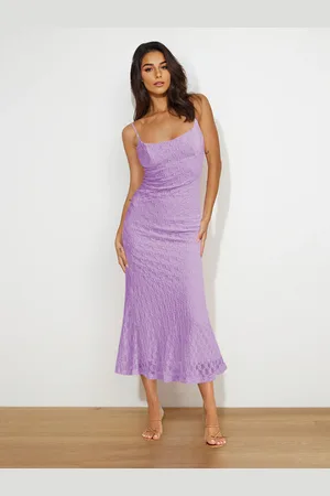 milanoo.com Abito midi in pizzo con spalline sottili per l