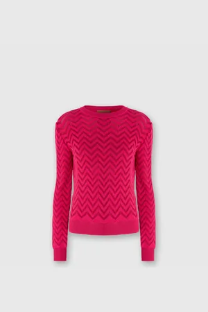 Missoni Maglia girocollo motivo chevron tono su tono, Donna