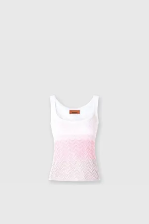 Missoni Canottiera in viscosa chevron sfumata, Donna