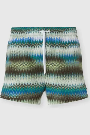 Missoni Boxer mare con stampa micro zig zag sfumato, Uomo