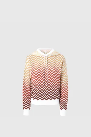 Missoni Felpa motivo chevron dégradé con cappuccio, Donna