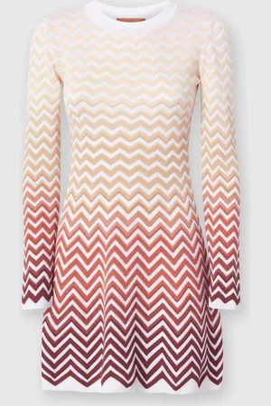 Missoni Mini-abito svasato motivo chevron dégradé, Donna