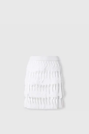 Missoni Gonna corta a balze geometriche, Donna