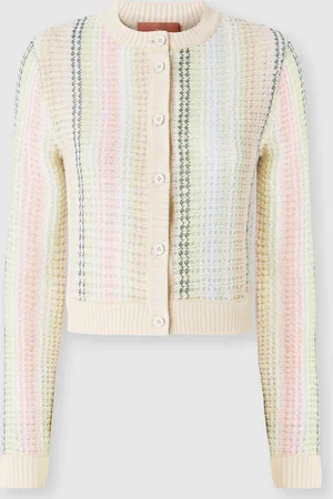 Missoni Cardigan girocollo in misto cotone motivo Caperdoni, Donna