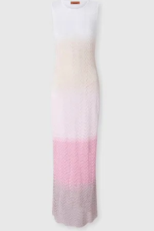 Missoni Abito smanicato in viscosa chevron sfumata, Donna