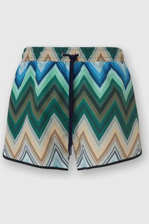 Missoni Boxer mare con stampa macro zig zag, Uomo