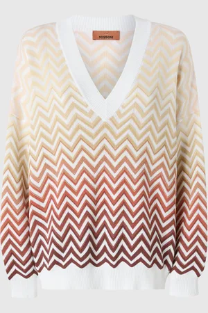 Missoni Maglia oversize motivo chevron dégradé con scollo a V, Donna