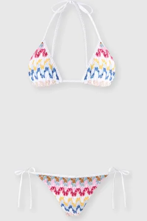 Missoni Bikini a triangolo in pizzo di viscosa lamé, Donna