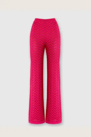 Missoni Pantaloni dritti motivo chevron tono su tono, Donna