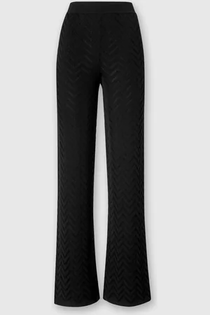 Missoni Pantaloni dritti motivo chevron tono su tono, Donna