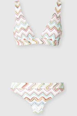 Missoni Bikini con zig zag lamé 3D, Donna