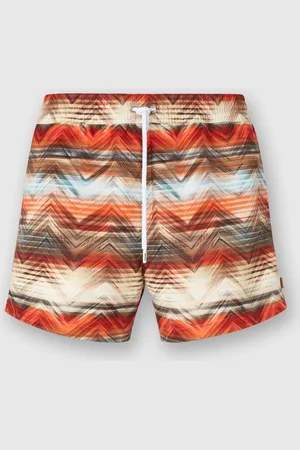 Missoni Boxer mare con stampa macro zig zag dégradé, Uomo