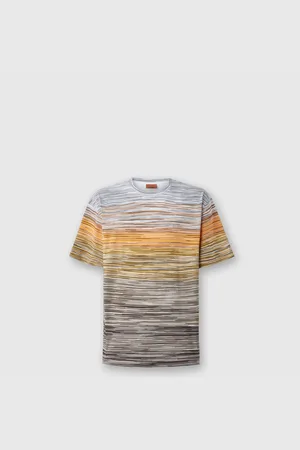 Missoni T-shirt in jersey di cotone fiammato, Uomo