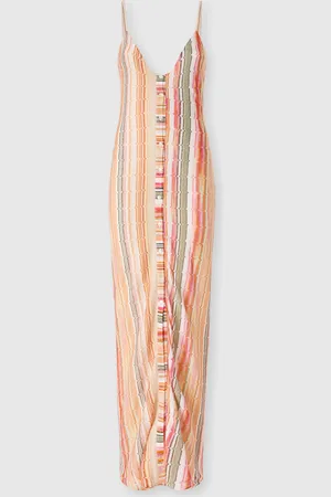 Missoni Abito smanicato con greca zig zag lamé e abbottonatura centrale, Donna