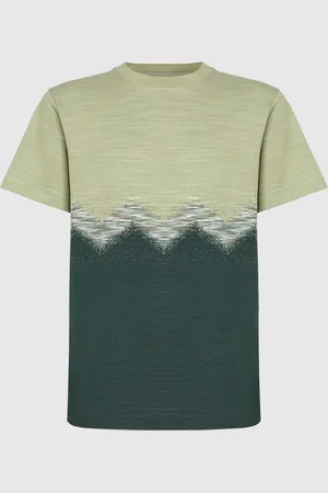 Missoni T-shirt girocollo in cotone con zig zag fiammato, Uomo