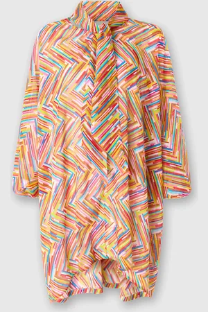Missoni Blusa asimmetrica in misto cotone e seta stampato, Donna