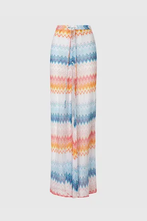 Missoni Gonna lunga in misto viscosa zig zag lamé con coulisse, Donna