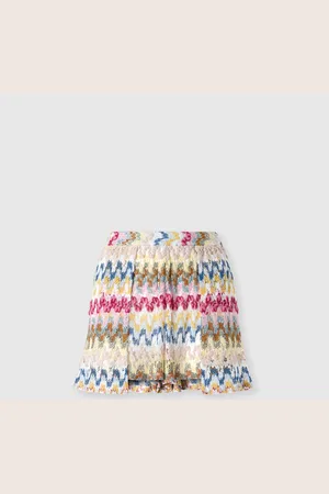 Missoni Shorts doppiati in pizzo di viscosa lamé, Donna