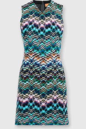 Missoni Mini-abito senza maniche in lana e cotone, Donna