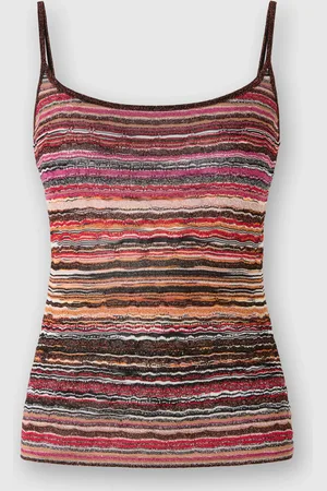 Missoni Canottiera in viscosa goffrata lamé motivo onde, Donna