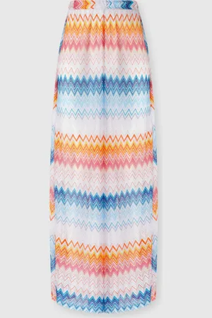 Missoni Pantaloni classici in misto viscosa zig zag lamé, Donna