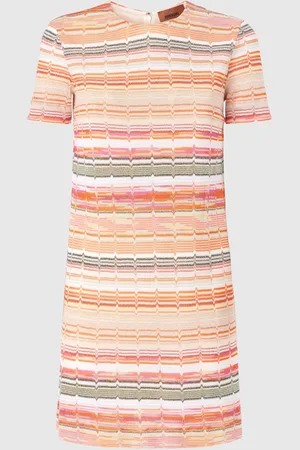 Missoni Mini-abito a maniche corte con greca zig zag lamé, Donna