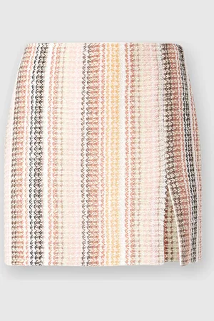 Missoni Minigonna in misto cotone motivo Caperdoni con spacco, Donna