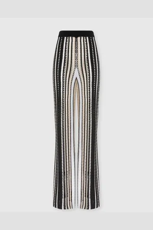 Missoni Pantaloni dritti in crochet rigato, Donna