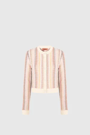Missoni Cardigan girocollo in misto cotone motivo Caperdoni, Donna