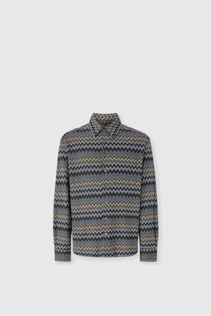 Missoni Camicia in cotone zig zag, Uomo