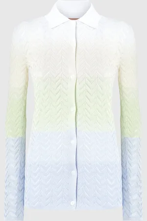 Missoni Camicia in maglia di viscosa chevron sfumata, Donna