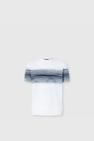 Missoni T-shirt girocollo in maglia di cotone a nido d